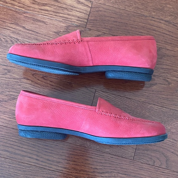 Rockport Red Leather Loafers - Picture 5 of 9